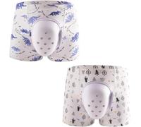 2pc Boxer Respirant pour Garçons après Circoncision, Sous-vêtement de Protection Circoncision, Pantalon de Récupération Chirurgicale, Slip de Convalescence pour Soins Quotidiens(B,130)