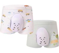 2pc Boxer Respirant pour Garçons après Circoncision, Sous-vêtement de Protection Circoncision, Pantalon de Récupération Chirurgicale, Slip de Convalescence pour Soins Quotidiens(A,160)