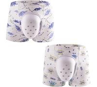 2pc Boxer Respirant pour Garçons après Circoncision, Sous-vêtement de Protection Circoncision, Pantalon de Récupération Chirurgicale, Slip de Convalescence pour Soins Quotidiens(C,140)