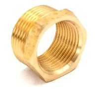 2pc Brass Reducer M24x1.5mm Male x M20x1.5mm Female Reducing Bush adapter Fitting Gas Air Water Fuel