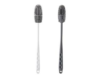 2PC Brosse À Bouteille En Silicone, Brosse De Nettoyage Pour Bouteille, Brosse Pour thermoss, Ecouvillon Bouteille, Goupillon Silicone, Pour Nettoyer Les Bouteilles, Les Tasses En Verre, Les Thermoses
