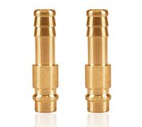 2pc Buse de Couplage à Air Comprimé 9mm Laiton DN9 - Raccord de Tuyau, Prise de Couplage, Bouchon de Soupape, Prise Filetée