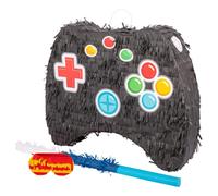 2pc Contrôleur de Jeu Ensemble Piñata et Bandeau Noir Fête d'Anniversaire Jeu
