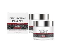 2PC Crème réparatrice à base de riz noir, Peeling Visage, Crème multi-effets, Crèmes exfoliantes à base de son de riz, Raffermissante et anti-rides, Réduit les pores, Pour le visage et le corps