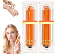 2PC Creme Vitamine C Visage, Crème Hydratante Visage Coréenne, Vitamine C Serum Visagé, Crème De Maquillage Naturelle Aux Cinq VC, Illumine Le Teint, Multi-usages Sérum Visage Pour Tous Types De Peau