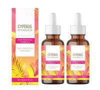 2PC Cyperus Rotundus Oil for Hair Removal, Natural Hair Removal Oil, Cyperus Rotundus Essential Oil, Moisturizing and Soothing, Smooth Skin, Réduit la Croissance des Poils et les Pores