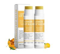 2PC éClaircissant Pour Les Lèvres Foncées,Vitamine E Creme Eclaircissante,Baume à Lèvres Au Curcuma,Baume à Lèvres Citron, Traitement De Restauration Au Curcuma,Pour Adoucir Et levre rose