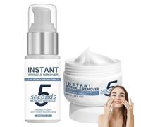 2pc Ensemble De Soins Anti-Rides 5 Secondes Au RéTinol, Creme Liftante Anti Rides Instantané, Combleur De Rides Immediat, Roveaskin Anti Ridès Instant, Creme Hydratante Visage, Wrinkle Power