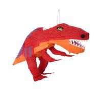 2pc Ensemble Pinata et Bandeau T-Rex Rouge Enfants Fête d'Anniversaire Jeu