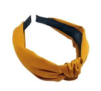 2pc Fashion Top Knot Satin Headbands Wide Fabric Makeup Hairbands For Women Girls Ladies Washing Hair Hoops Bezel Hair Accessories(Coffee)