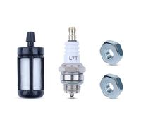 2pc Filtre à essence de bougie d'allumage Haishine L7T avec écrous de barre pour pièces de rechange pour STIHL MS180 MS170 MS210 MS230 MS250 tronçonneuse