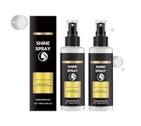 2PC Flash Shine Spray 100m, Hair Care Spray With Moroccan Nut Oil, Smooth Anti-Frizz, Ultra Shiny Long Lasting Shine, Glass Hair Effect