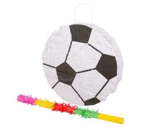2pc Football Ensemble Piñata et Bandeau Blanc Enfants Fête d'Anniversaire Jeu