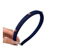 2pc Hair Bands Accessories For Girls Women Headbands Flowers Hoop Rhinestone Vintage Fashion Makeup(Light blue - pink)