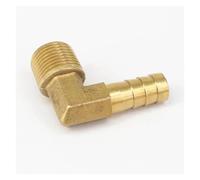2pc Hose Barb I/D 10mm x 3/8" BSP Male Thread Elbow Brass coupler Splicer Connector fitting for Fuel Gas Water