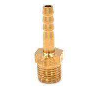 2pc Hose Barb I/D 4mm x 1/8" BSP Male Thread Brass Coupler Splicer Connector Fitting for Fuel Gas Water