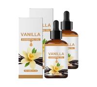 2PC Huile essentielle de vanille bio, Huile essentielles de vanille bio naturelle pour la peau, Arôme doux et chaud, Huile parfumée longue durée, Huile essentielle pour bougies