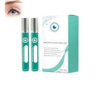 2PC Instant Eye Cream,Vision Enhance Roller, Eye Serum,Atténue les Cernes et le Teint terne, Apaise la Fatigue Musculaire Autour des yeux, Raffermit et Lifte la peau pour Estomper les Ridules