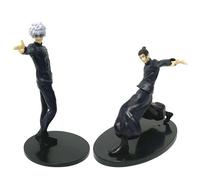 2pc Jujutsu Kaisen Anime Figure modèle Satoru Gojo Geto Suguru PVC Desktop Décoration Collection Poupée 14-18cm