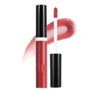 2PC Lip Plumping Gloss, Fine Glitter Pearl Lip Glaze, Long-Lasting Nourishing Moisturising Easy To Apply Liquid Lipstick, Soft and Full Lips Gloss, Lips Gloss with Shiny Tinted Finish (06#)