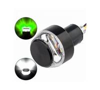 2pc Motorcycle Led Handlebar End Turn Signal Light Dc 12v White Yellow Flasher Handle Grip Bar Blinker Side Marker Lamp green