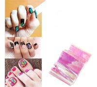 2pc Nail Art Bricolage Conseils Guides Transfert Autocollants Accessoires Français Conseils Manucure Décalque Décoration Coloré Verre Ongle Autocollant