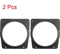 2pc noir 6.5" Speaker Auto Adaptateur support Bagues fixation pour Mitsubishi