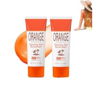 2PC Orange Tanning Gel with SPF 30, Intensive Tanning Gel for Face & Body, Effective in Solariums and Outdoors, Sun Protection