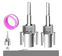 2pc Outil De Filetage De Tuyau Interne Et Externe Intégré, 1/2 '' Et 3/4 '' Pipes D'eau Chaser Interne, Kit D'enfile Tuyau En PVC Pour Perceuse Électrique, Filetage De Coupe, Réparation