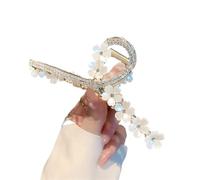 2pc Pearl Flower Tassel Hair Claw For Women Cute Sweet Clip Fashion Elegance Headdress Korean Accessoires(Color3)