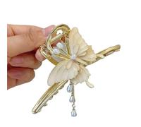 2pc Pearl Flower Tassel Hair Claw For Women Cute Sweet Clip Fashion Elegance Headdress Korean Accessoires(Color21)