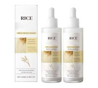 2PC Peel Shot Glow Rice Line, Peel Shot Glow Rice Ampoule Duo, White Rice Serum Peel Shot Exfoliant pour le visage et le corps pour tous les types de peau, peau lisse