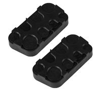 2PC Porte-Pièces En Plastique,Organiseur À Pièces De Monnaie,Monnayeur Pièces Euro,Boîte De Rangement À Euros Avec 8 Compartiments,Rectangle Euro Distributeur De Pièces,Noir,Kiuiom