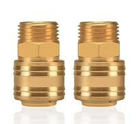 2pc raccord d'air comprimé raccord interne 1/2 "filetage extérieur laiton mâle 1/2 pouce connecteur de couplage douille de couplage raccord de tuyau connecteur de soupape connecteur fileté