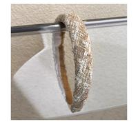 2pc Retro Lattice Tweed Headbands For Women Temperament Hair Bands Solid Hair Hoop Autumn Winter Fashion Hair Accessories(30X23X8MM)