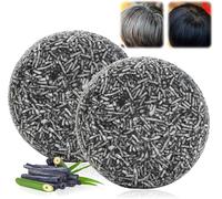 2PC Reverse Gray Hair Shampoing Solide, Anti Cheveux Blanc Savon, Noir Cheveux Anti Gray Bar Black Soap, Cheveux Gris Pure Hair Shampooing, Assombrissant Homme Savon Noir Pour Cheveux Blanc Noire