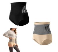2PC Short Sculptant Thermogénique Taille Haute Culotte Gainante sans Couture Ventre Plat Remonte Fesses 4-en-1 Slip Modelant Amincissant Raffermissant Doux Respirant pour Femme Sport et Bureau