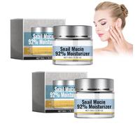 2Pc Snail Crème,Advanced Snail 92 Crème Tout-En-Un,Snail Cream Pour Hydrater Le Visage,Snail Collagen Lifting & Firming Cream,Crème Pour Le Visage Snail Essence,Pour Un Teint Plus Ferme Et Plus Jeune