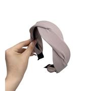 2pc Solid Braided Vintage Soft Elastic Headband for Women Fashion Wide Side Hair Band Hoop Headwear Girls Hairband Hair Accessories(Headband 04)