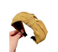 2pc Solid Frabric Knot Headbands For Women Girls Wide Side Hairbands Hair Hoop Fashion Headdress Female Head Bands Hair Accessories(Headband 01)