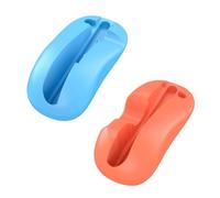 2PC Souris manette de jeu, Mini souris ergonomique portable Support de manette gauche+droite pour Switch 2 pour J-Con (Orange Bleu)