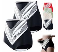 2pc Titanium Fiber Tourmaline Shaping Shorts,Tummy Control Underwear for Women,High Waisted Tummy Control Butt Lifting Shapewear Shorts For Women,Seamless Breathable Women's Briefs (Black, XXL)