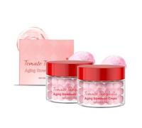 2PC Tomato Face Cream, Tomato Capsule Moisturising Cream for the Face, Dual Texture Ampoule Capsules, Skin Tightening, Moisturising & Care