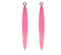 2PC Violet Meches Pour Tresses, 26 Inch Rajout Cheveux Tresse Violet, Extension De Cheveux De Fibre Synthétique Pré ÉTiré Braids Meches Pour Bals Masqués, Cosplay, Scène, Jeux De Rôle, Halloween (B)