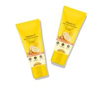 2PC Vitamin C & Turmeric Sun Cream SPF 50 Face,Sun Cream with UVA & UVB Protection, Natural Whitening Face Sunscreen,Face Moisturiser Water-Resistant 80g