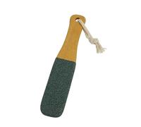 2pc Wooden Handle Foot File,Natural Pumice Stone Exfoliator Professional Pedicure Tool Callus Remover For Heels(Green)