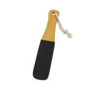 2pc Wooden Handle Foot File,Natural Pumice Stone Exfoliator Professional Pedicure Tool Callus Remover For Heels(Black)