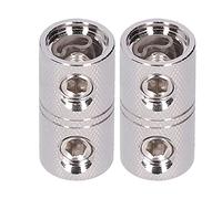 2pcs 0 Terminal d'extension du cordon, coupleur de fil audio de voiture, connecteur métallisé plaqué avec facteur de fil pour 0 2GA Câbles, Secure Set Vis pour le système audio