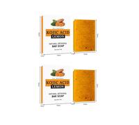(2pcs)1-3x Turmeric, Lemon, Kojic Acid & Ginger Bar Soap for Bathing and Facial Cleansing