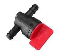 2pcs 1/4 "In-Line Straight Fuel Shut-Off Valve pour Petits Moteurs - Compatible avec Tondeuses à Gazon, Tondeuses à Tronçonneuse & Equipement Puissance Extérieur (Bla